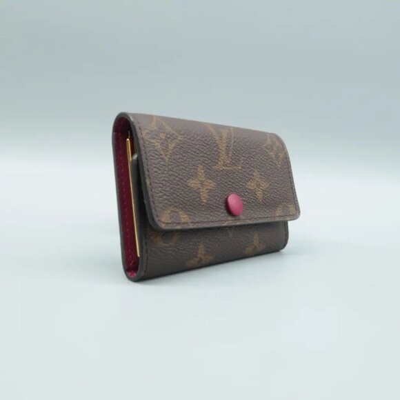 100% Authentic Louis Vuitton Brown Monogram Canvas 6 key holder - Picture 3 of 12